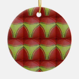 Décoration En Céramique Courbes jaunes dorées.JPG