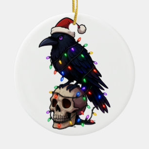 Décoration En Céramique Couronne de Noël Chapeau de Père Noël Gothique Cor