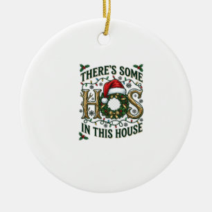 Décoration En Céramique Couronne de Noël de maison Hos Chapeau de Père Noë