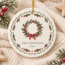 Couronne de Noël vintage