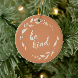 Décoration En Céramique Couronne de terre cuite avec citation inspirante S