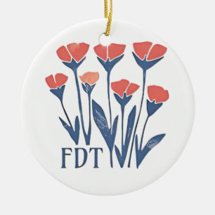 Décoration En Céramique Couronne florale FDT Subtile Féminine Boho Anti-Tr