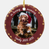 Décoration En Céramique Couronnes lumineuses de photo de compagnie de mémo (Dos)