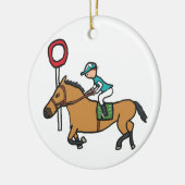 Décoration En Céramique Course à cheval (Gauche)