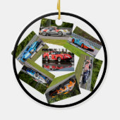 Décoration En Céramique Course automobile sportive (Dos)