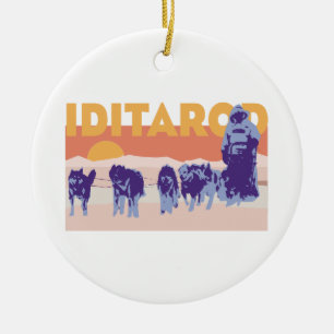 Décoration En Céramique Course d'Iditarod