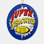 Décoration En Céramique Coutume de professeur de super héros (Gauche)