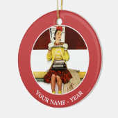 Décoration En Céramique Cover Girl (Gauche)