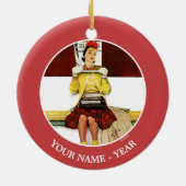 Décoration En Céramique Cover Girl (Dos)