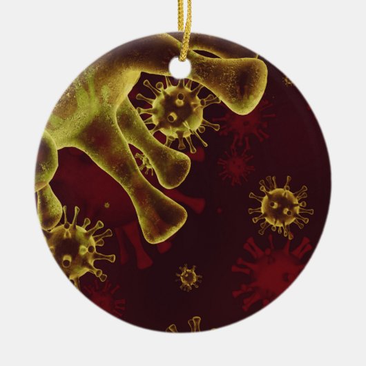 Décoration En Céramique Covid-19 (Devant)