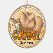 Décoration En Céramique Cow-boy (Gauche)