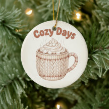 Cozy Hot Cocoa Warm Marshmallow Mug Holiday