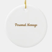 Décoration En Céramique Cozy Pink Pastel Black Santa & Bow Christmas (Dos)