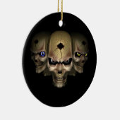 Décoration En Céramique Cr�nes aux yeux fluo - (Droite)