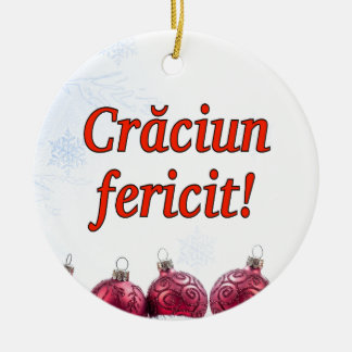Décoration En Céramique Crăciun fericit ! Joyeux Noël dans le rf roumain
