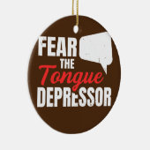 Décoration En Céramique Craignez le dépresseur de langue Conception pour u (Droite)