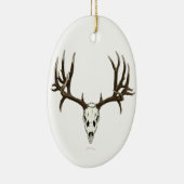 Décoration En Céramique Crâne de cerfs communs de mule (Droite)