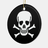 Décoration En Céramique Crâne et os croisés (Gauche)