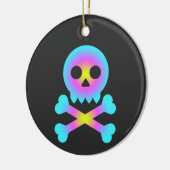 Décoration En Céramique Crâne et os croisés (Gauche)