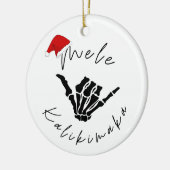 Décoration En Céramique Crâne Mele Kalikimaka (Gauche)