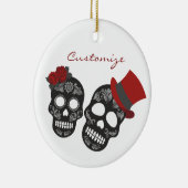 Décoration En Céramique Crânes noirs Duo Thunder_Cove (Droite)