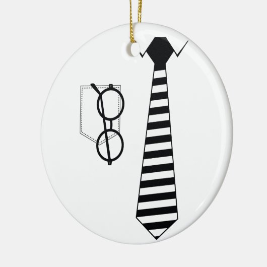 Décoration En Céramique Cravate Lunettes de vue (Gauche)