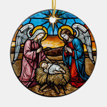 Crèche en Verre Coloré