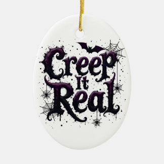 Décoration En Céramique Creep It Real - Vibes d'Halloween Edgy