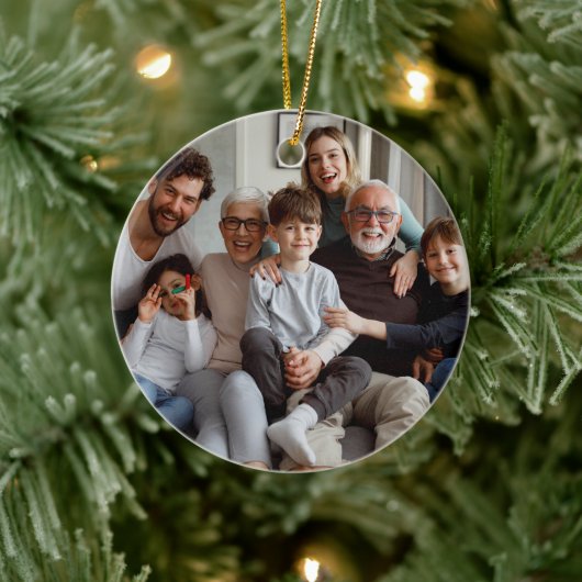 Décoration En Céramique Créez vos propres photos recto-verso (Arbre)