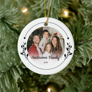Décoration En Céramique Créez Votre Propre Photo de Famille Personnalisée 