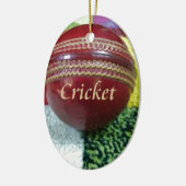 Décoration En Céramique Cricket : Red Hard Ball Art Print (Gauche)