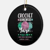Décoration En Céramique Crochet - Crochet remplit mes jours (Gauche)
