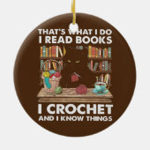 Décoration En Céramique Crochet Livres (Dos)