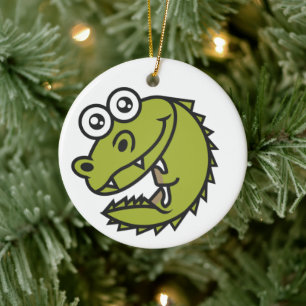 Décoration En Céramique Crocodile Cute Baby Croc
