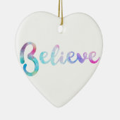 Décoration En Céramique Croire la typographie de l'aquarelle (Droite)