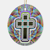 Décoration En Céramique Croix à deux côtés (Gauche)