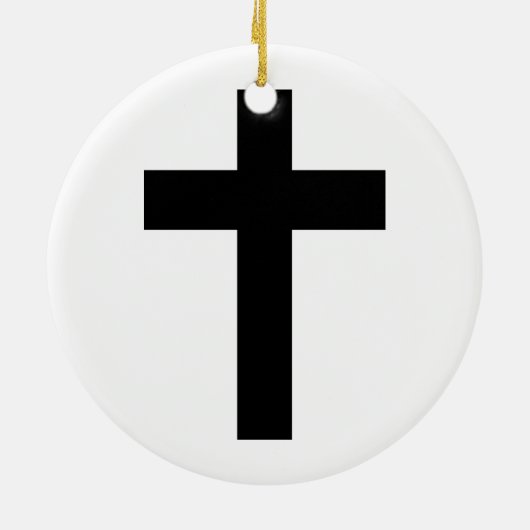 Décoration En Céramique Croix chrétienne (Dos)