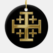 Décoration En Céramique Croix chrétienne (Dos)