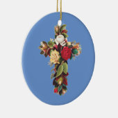 Décoration En Céramique Croix de Rose (Droite)