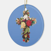 Décoration En Céramique Croix de Rose (Gauche)