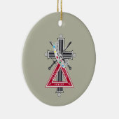 Décoration En Céramique Croix freemasonique (Droite)