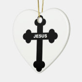 DÉCORATION EN CÉRAMIQUE CROIX JÉSUS (Gauche)