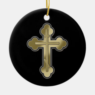 Décoration En Céramique Croix orthodoxe