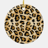 Décoration En Céramique Croquis classique Motif léopard avec monogramme pe (Dos)