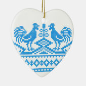 Décoration En Céramique Cross-stitch (Droite)