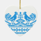 Décoration En Céramique Cross-stitch (Dos)