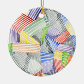 Décoration En Céramique Crosshatch Quilt I (Devant)