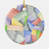 Décoration En Céramique Crosshatch Quilt I (Dos)