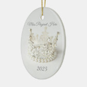 Décoration En Céramique Crown Christmas Ornament (Gauche)