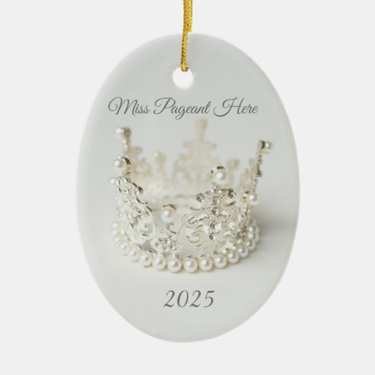 Décoration En Céramique Crown Christmas Ornament (Devant)